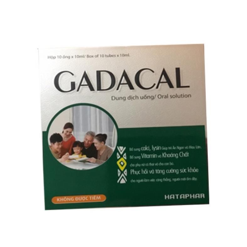 GADACAL- BỔ SUNG VITAMIN CHO CẢ GIA ĐÌNH 20 ống *10ml