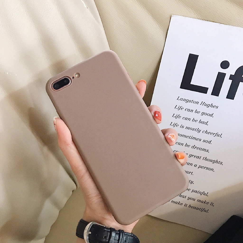 Ốp lưng điện thoại bằng Silicone màu trơn dành cho Iphone XR XSmax X 6 7 8 6plus 8plus 11 11Promax 11Pro | BigBuy360 - bigbuy360.vn