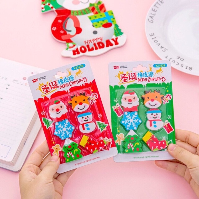 Bộ 6 tẩy hình noel