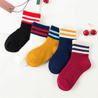 Set 5 đôi tất màu cao cổ cho bé