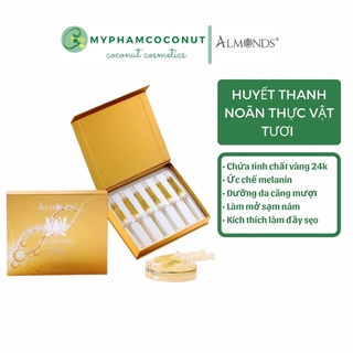 Huyết thanh thực vật 24k phục hồi da nám, da sẹo sau mụn, da lão hóa multi serum almonds