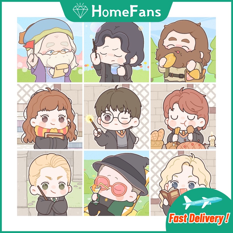 Tranh Đính Đá 5D Tự Làm Hình Hermione 30x30cm/40x40cm/50x50cm Trang Trí Nhà Cửa