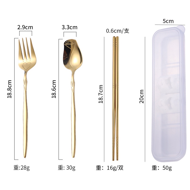 Bộ Dụng Cụ Ăn Bằng Thép Không Gỉ Chất Lượng Cao