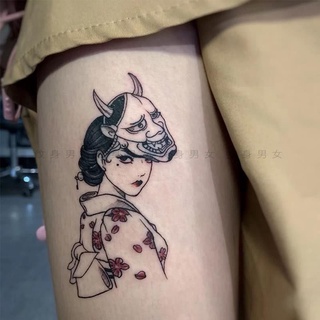 Hình Xăm Dán Che Khuyết Điểm Geisha Bộ Tomie Girl Vẽ Tay Hình Xăm Dán Chống Thấm Nước Nữ Lâu Dài Gợi Cảm Cánh Tay Hoa Nhật Bản Geisha