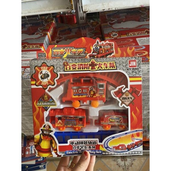 Hộp đồ chơi đường ray xe lửa tàu hỏa Thomas dùng pin AA