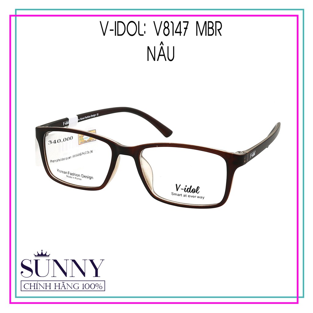 V8147 gọng kính V-idol chính hãng, thiết kế dễ đeo bảo vệ mắt