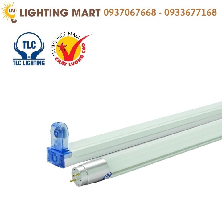 COMBO 05 BỘ ĐÈN TUÝP LED THUỶ TINH 1M2 20W TLC CAO CẤP - GỒM BÓNG VA MÁNG TIỆN LỢI KHI SỬ DỤNG - BẢO HÀNH 2 NĂM