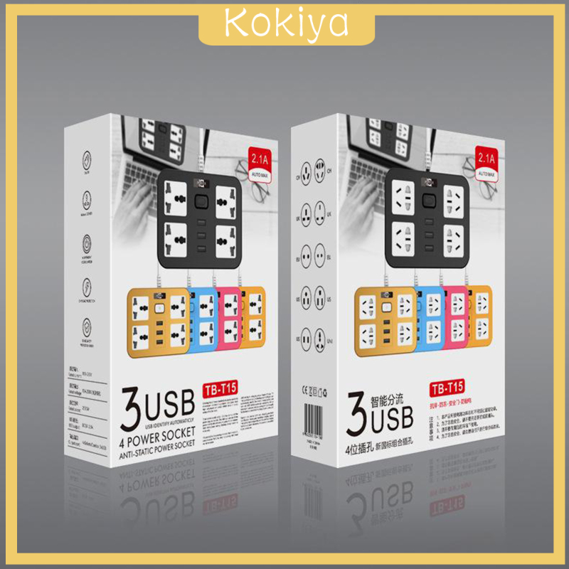 Ổ Cắm Điện Dây Dài 1.8m Với 3 Cổng Usb | BigBuy360 - bigbuy360.vn