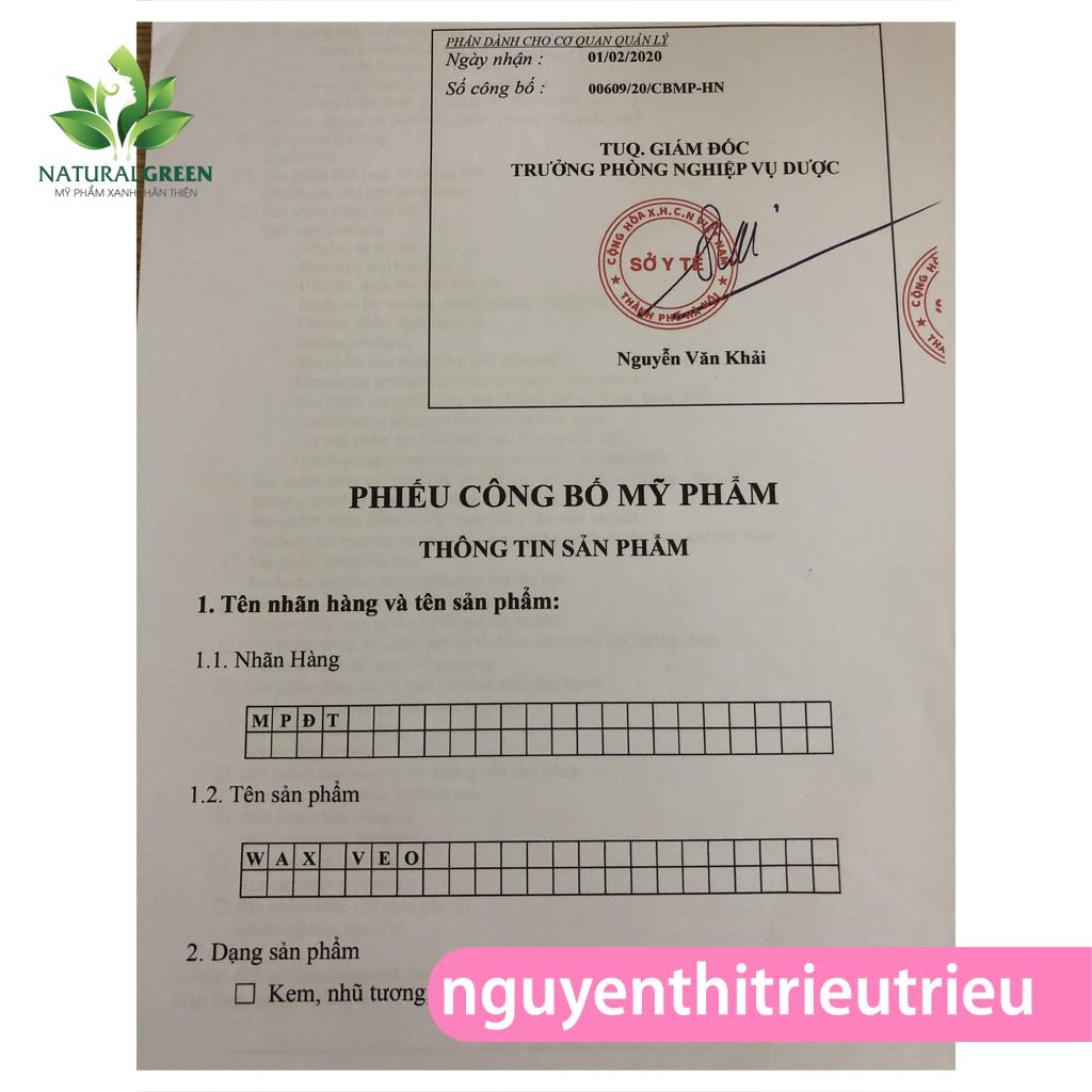 [100% Chính Hãng] Phân loại Combo Triệt Lông Vĩnh Viễn Veo (Mỡ trăn Nguyên chất) (Wax tẩy lông + tặng giấy wax + que)