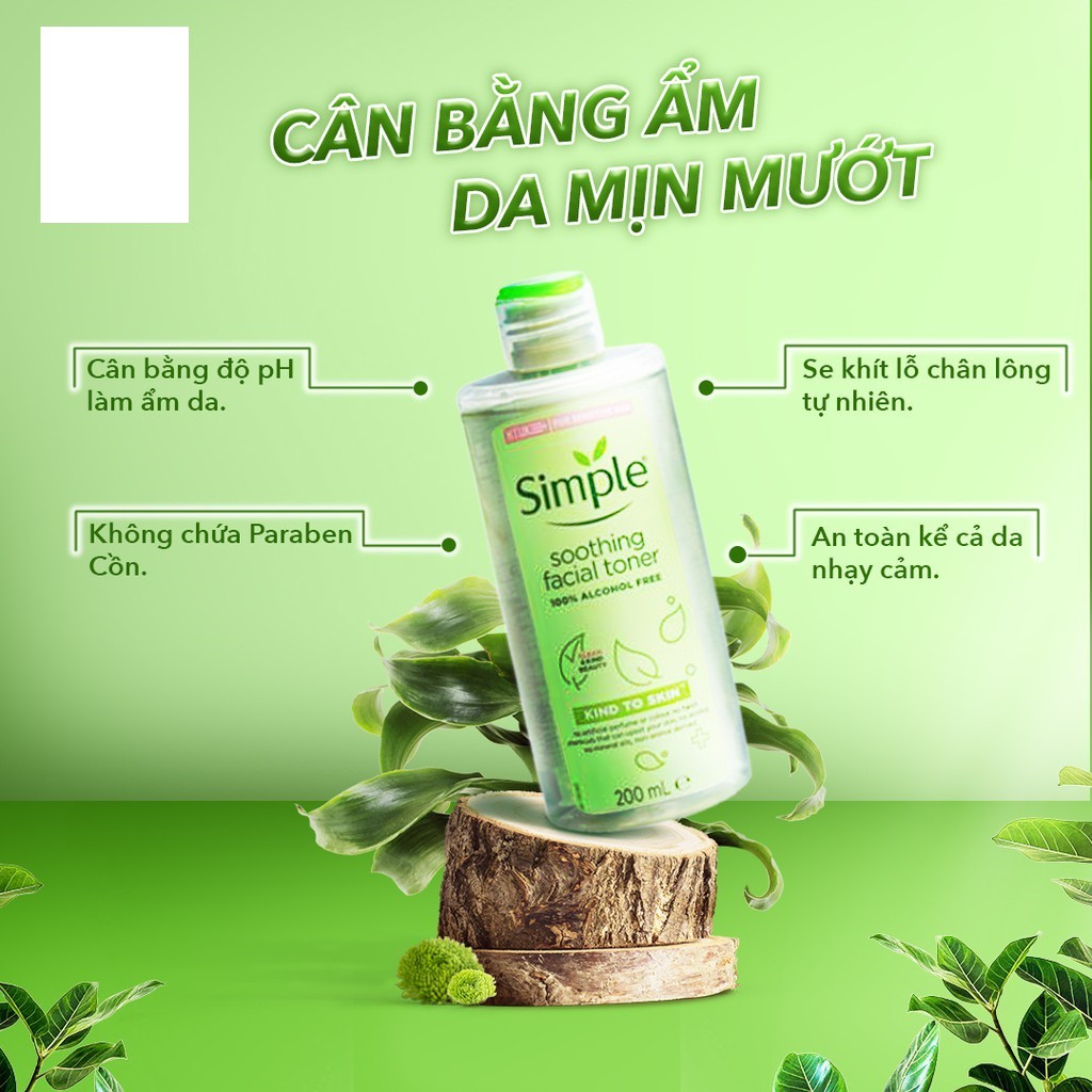 Nước Hoa Hồng Simple Soothing Facial Toner 200ml | BigBuy360 - bigbuy360.vn