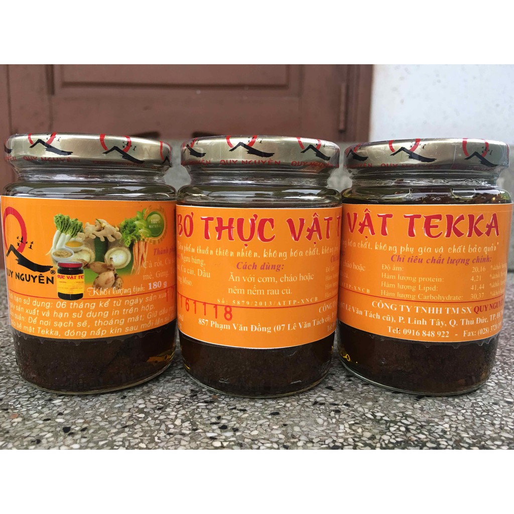 BƠ THỰC VẬT TEKKA QUY NGUYÊN