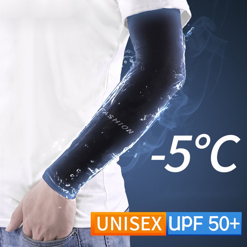 Găng Tay Dài Chống Tia Uv Bằng Lụa Lạnh Cho Nam Và Nữ