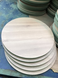 Bàn Tròn gỗ MDF 50cm Chân đen