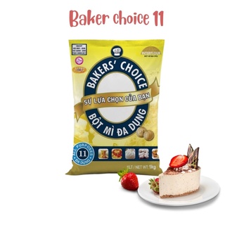 Bột mì số 11 đa dụng làm bánh, bột mì Baker choice làm bánh bông lan, bánh mì, bánh bao