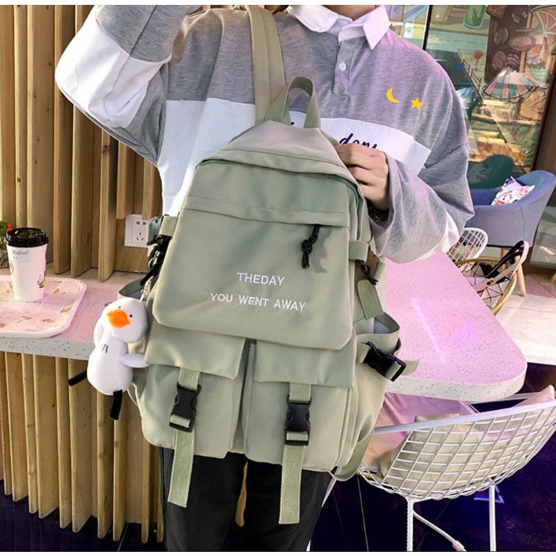 Balo đi học nam nữ Ulzzang thời trang du lịch đi học đi chơi Hàn Quốc cá tính dễ thương Balo theday nam nữ