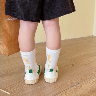 Vớ Dài Ngang Bắp Chân Bằng Cotton Nguyên Chất In Họa Tiết Hoạt Hình Dễ Thương Thoải Mái Thời Trang Mới Dành Cho Trẻ Em 1-12 Tuổi