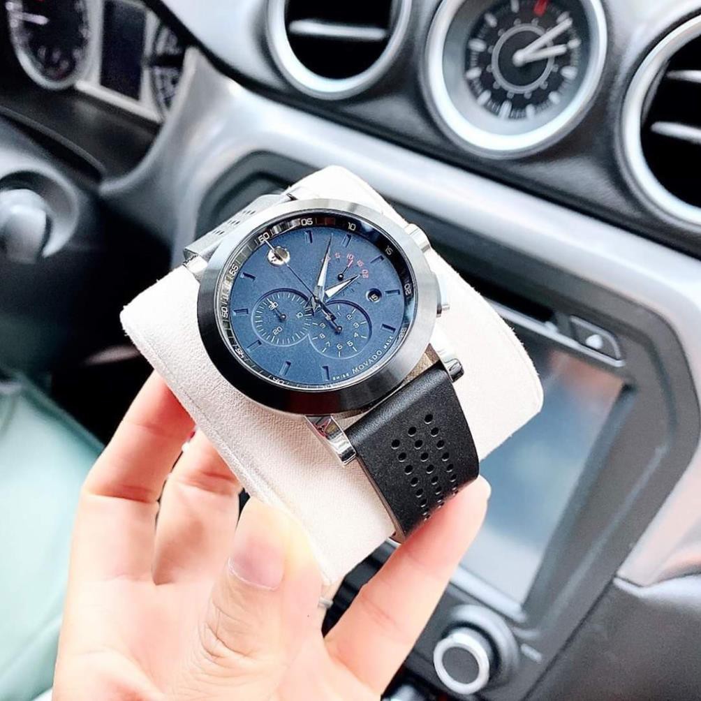Đồng Hồ Nam Movado 0607002 Museum Sport Chronograph Navy Blue Dial Men’s Watch