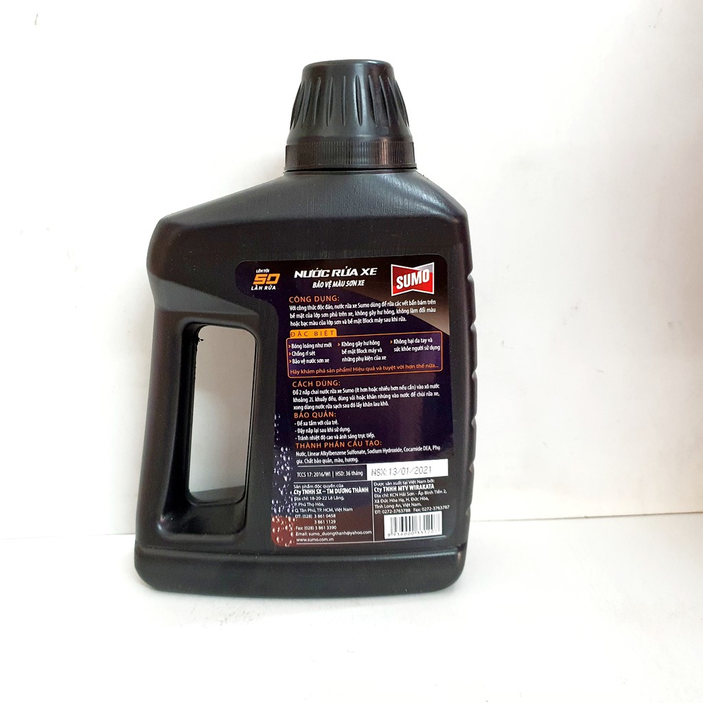 Nước rửa xe Sumo Wash & Wax 1L(mẫu mới)