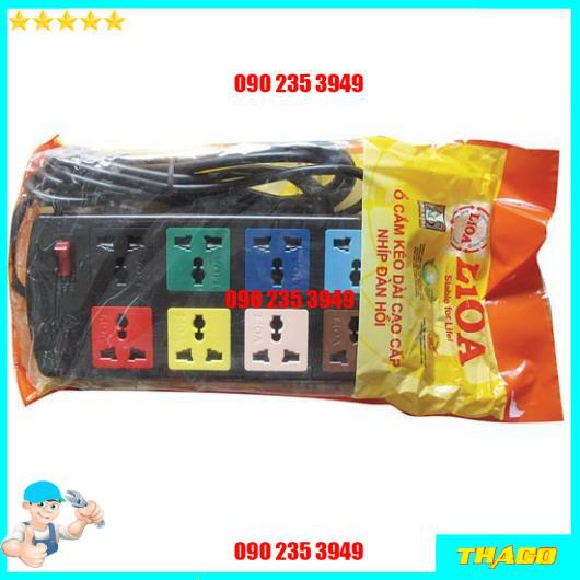 Ổ CẮM 8 LỔ CẮM 3 CHẤU 3 mét LIOA 8D32N Đsg