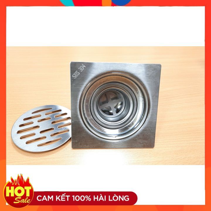 Thoát Sàn Vệ Sinh Chống Hôi-Mùi-Côn Trùng &Trào Ngược tuyệt đối Inox304 phi 100 độ dày 2mm gidungphuchau