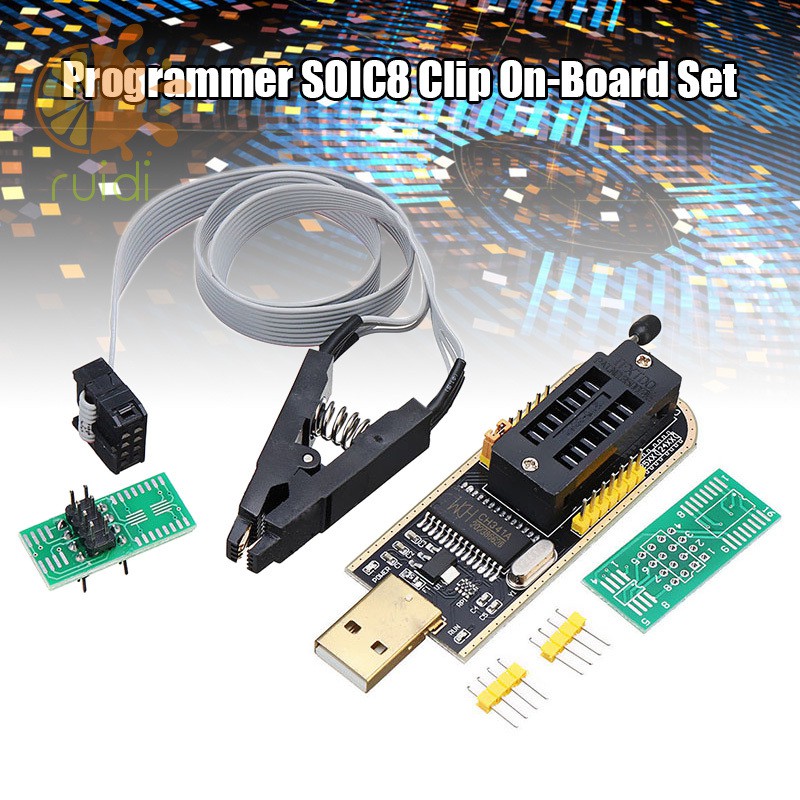 Usb Lập Trình Ch341A 24 25 Series Eeprom Flash Bios Soic8