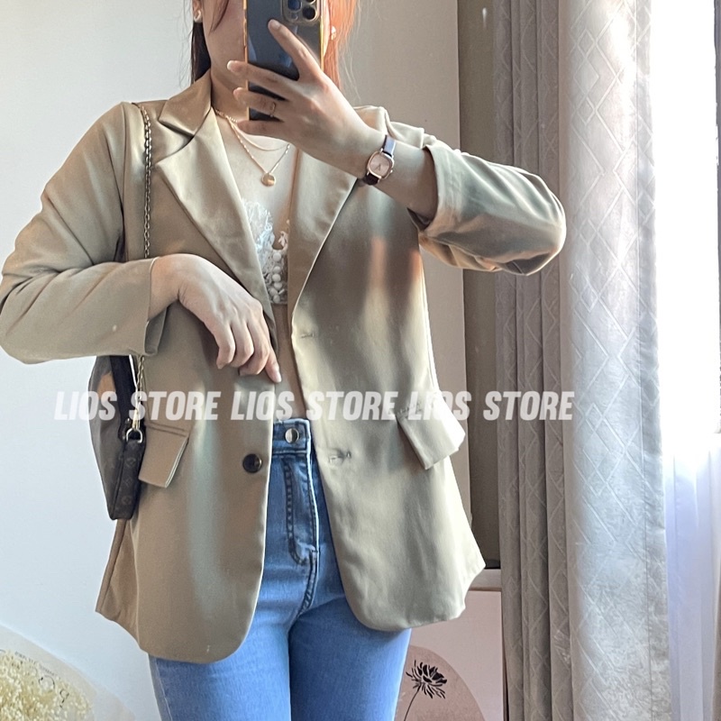 Áo Blazer 2 lớp 4 cúc mẫu mới chất đẹp phong cách Hàn Quốc | BigBuy360 - bigbuy360.vn