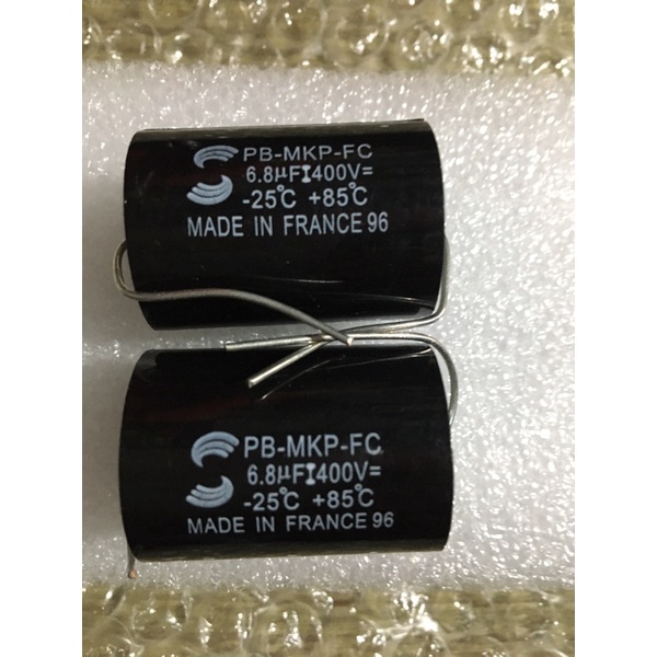(4chiếc)Tụ loa công suất6,8uf 400v