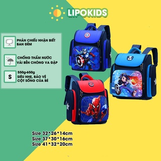 Balo đi học chống gù cho bé trai bé gái mầm non, tiểu học và lớp 6 hình siêu nhân/ người nhện/ phi hành gia đáng yêu