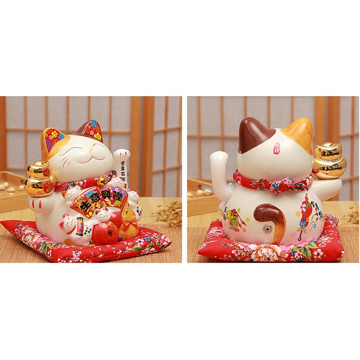 Mèo vẫy tay - Làm ăn phát tài size nhỏ 20cm, Mèo may mắn Nhật Bản