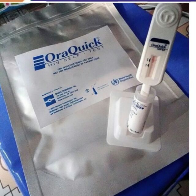 [shop bí mật che tên sp - hàng chuẩn Mỹ] Bộ test HIV oraquick tại nhà