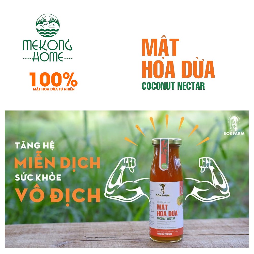 MẬT HOA DỪA - SOKFRAM - 250gr - Đặc Sản Trà Vinh - MEKONG HOME
