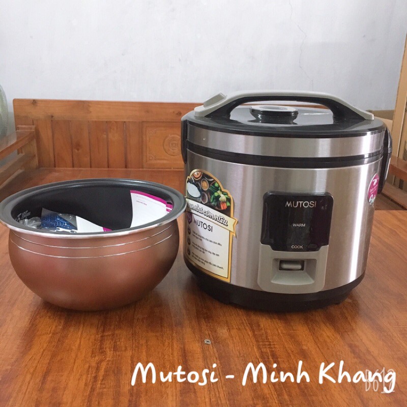 Nồi cơm điện💝FREESHIP💝Nồi cơm điện lòng niêu Mutosi MR36 - Bảo hành 12 tháng | BigBuy360 - bigbuy360.vn