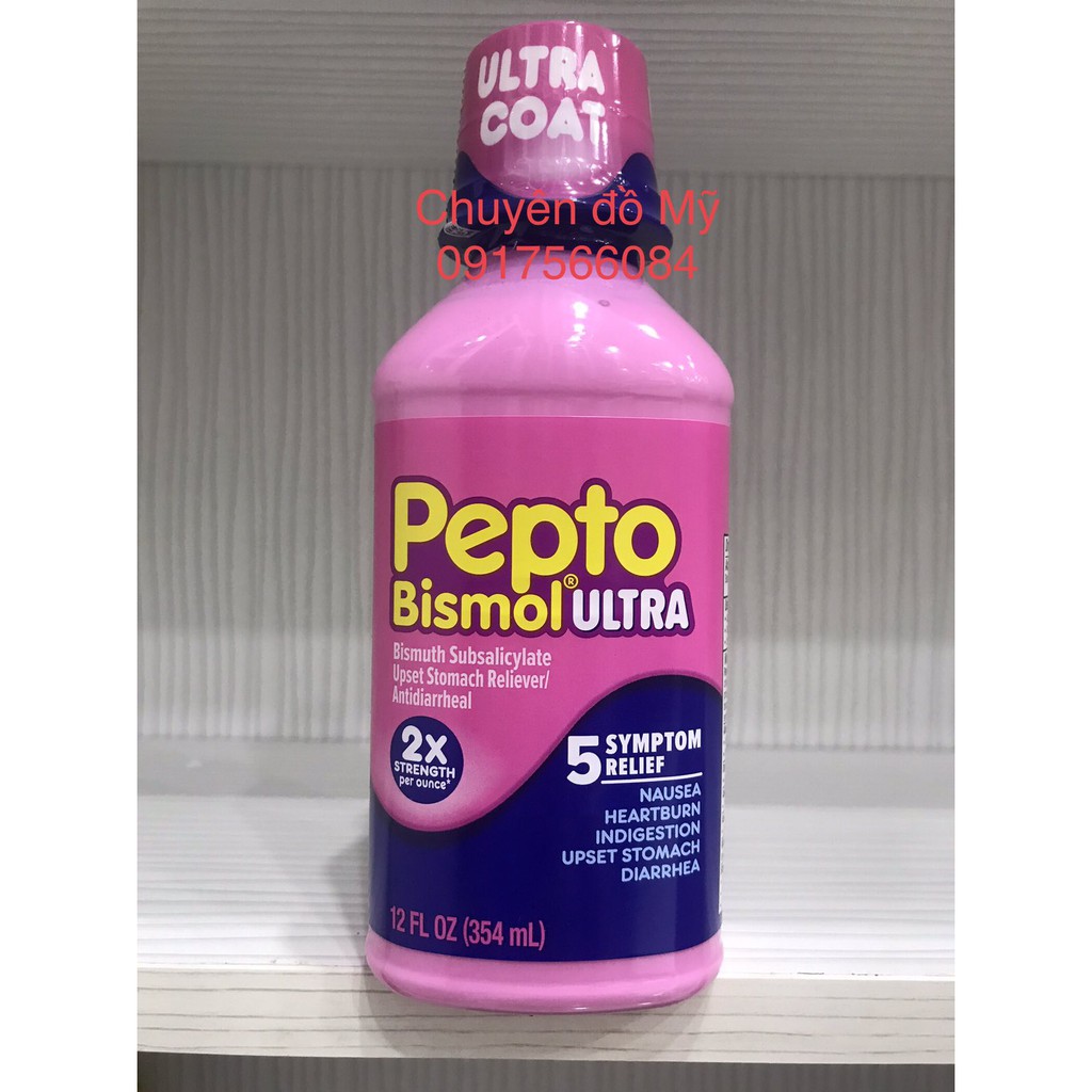 Date T5/2022_Nước uống siro Pepto Bismol 354 ml của Mỹ