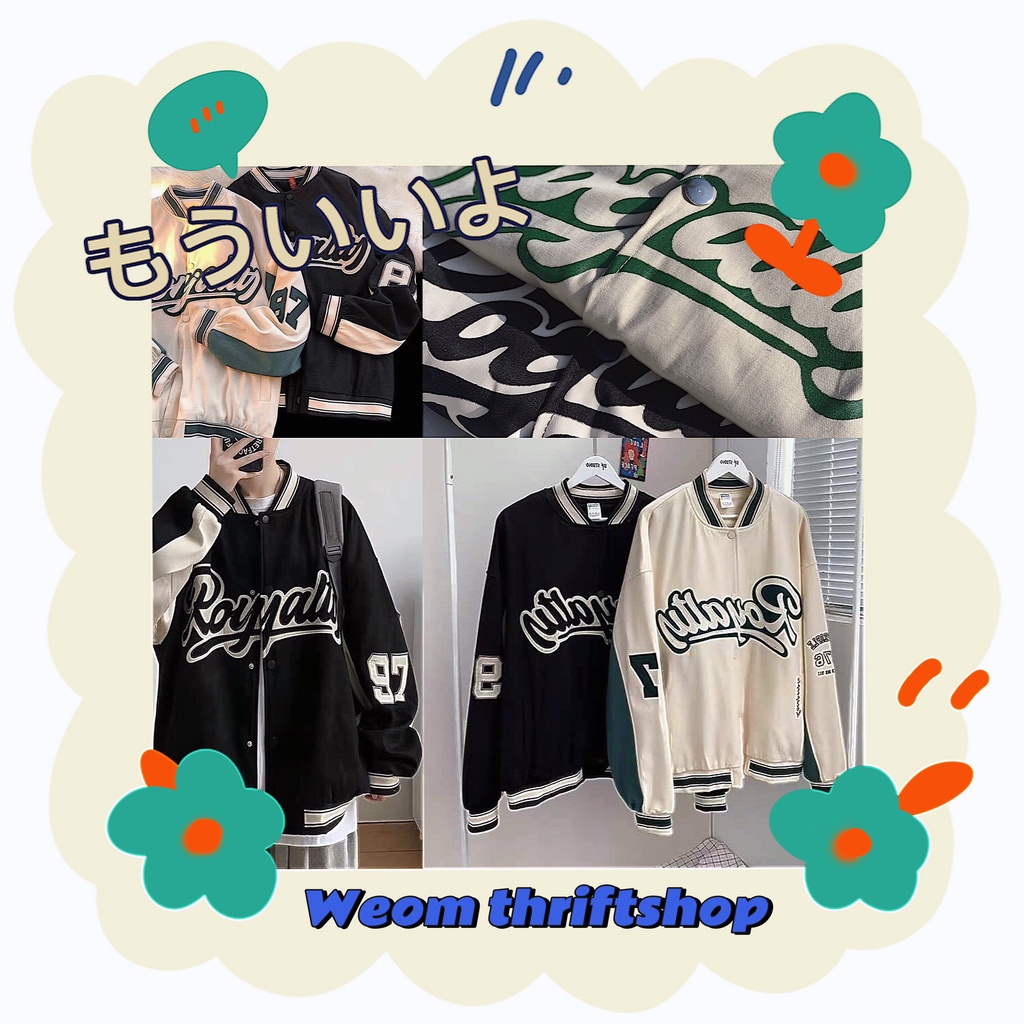 Áo khoác bomber kaki unisex 2 lớp 🍄 áo hai màu đen/be form rộng