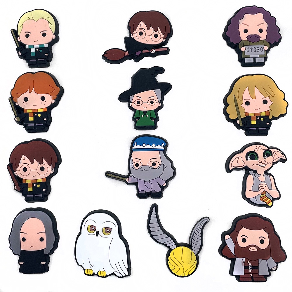 Phụ Kiện Trang Trí Giày Hình Nhân Vật Hoạt Hình Harry Potter jbt
