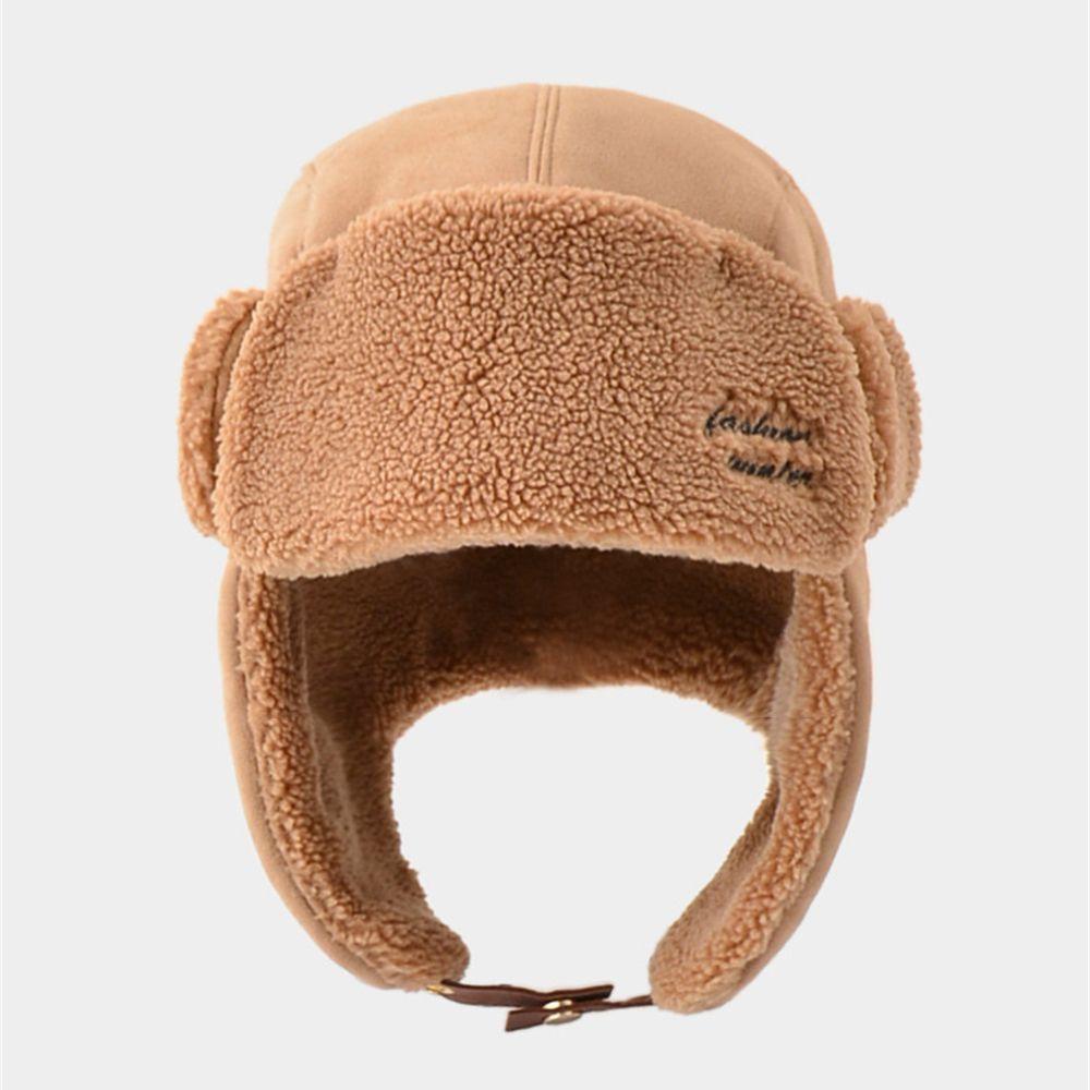 PINEVN Mũ Bomber Giả Lông Thú Màu Sắc Nhã Nhặn