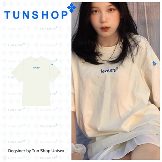  Áo LEVENTS POPULAR LOGO CREAM BLUE Tee Local Brand Full Tag Unisex Lvs Levent Phông Tay Lỡ Form Rộng Chữ Xanh TUN SHOP 