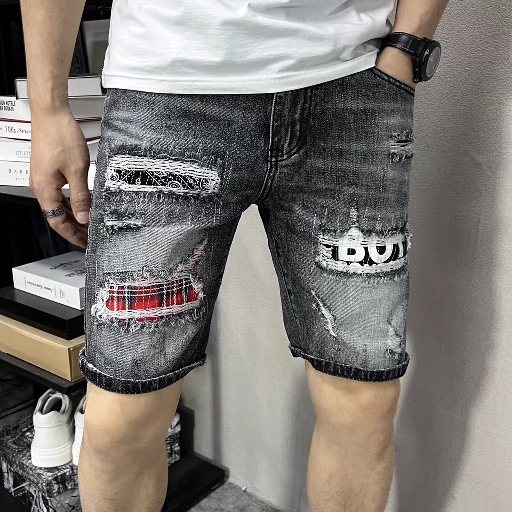 Quần Short Jean Nam thêu chất bò cotton,quần lửng jean, Quần rin nam ngắn NHIỀU MẪU ĐẸP QS207