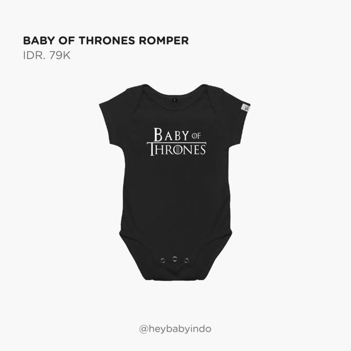 Bộ Áo Liền Quần In Hình Phim They Baby Of Thrones Cho Bé (12-18 Tháng)