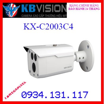 Camera 4 in 1 hồng ngoại 2.0 Megapixel KBVISION KX-C2003C4 (THAY THẾ KX-2003C4)