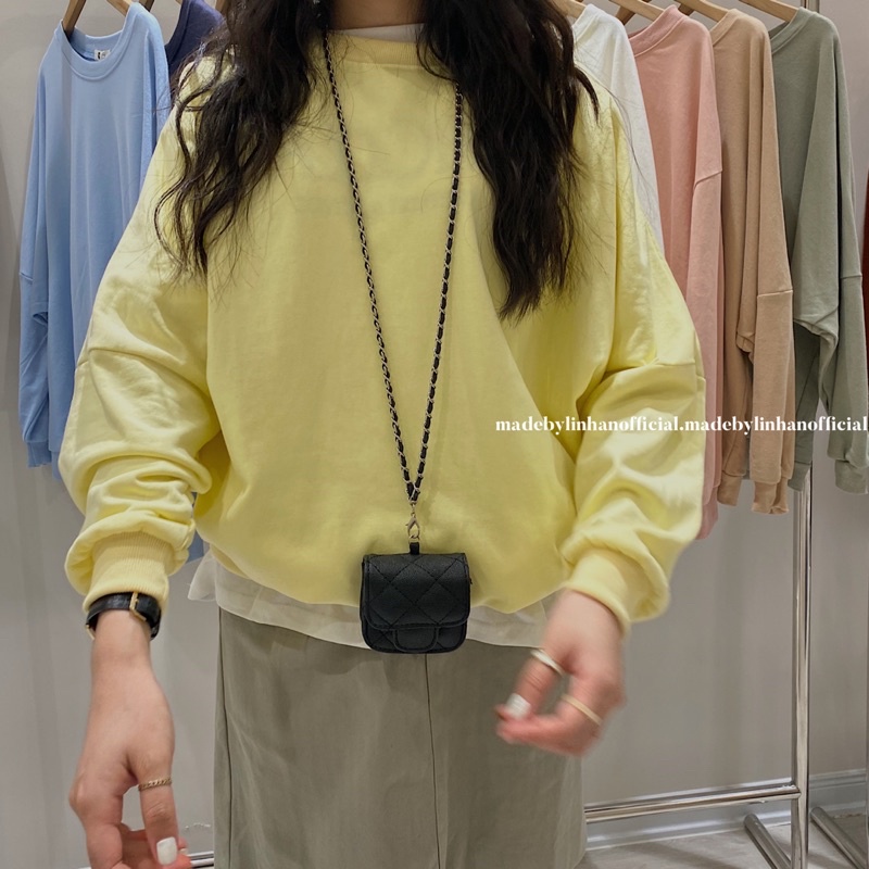 Áo sweater cổ tròn trơn (byMarco) | BigBuy360 - bigbuy360.vn