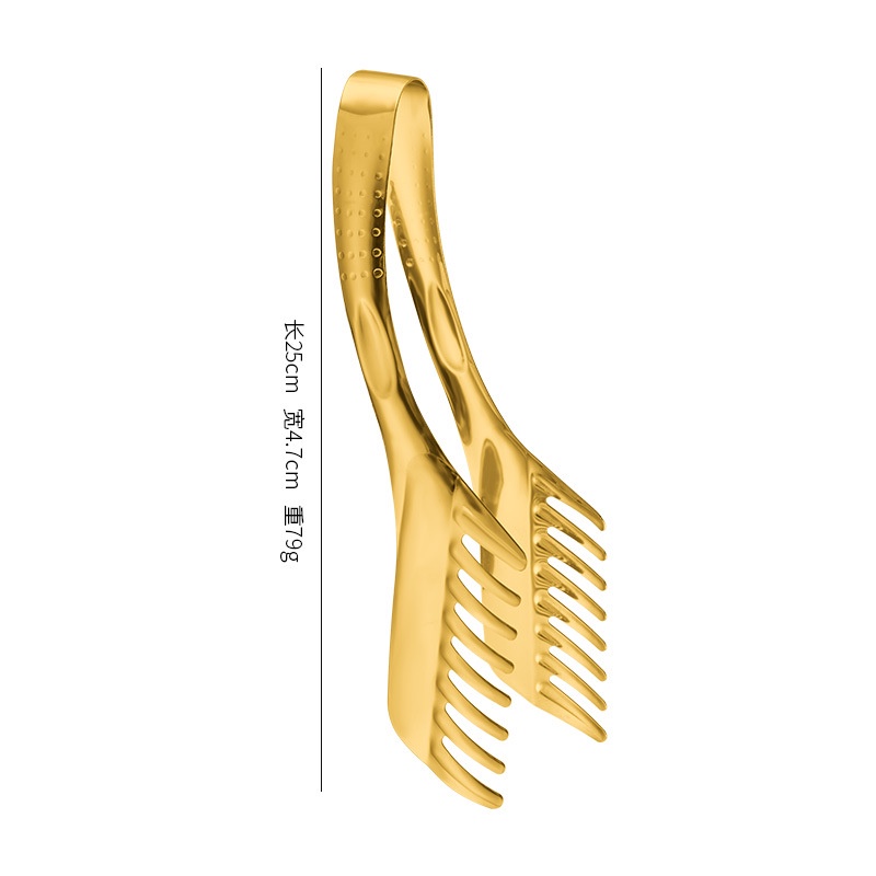 Kẹp Gắp Thức Ăn Bằng Thép Không Gỉ Cán Dài Tiện Dụng