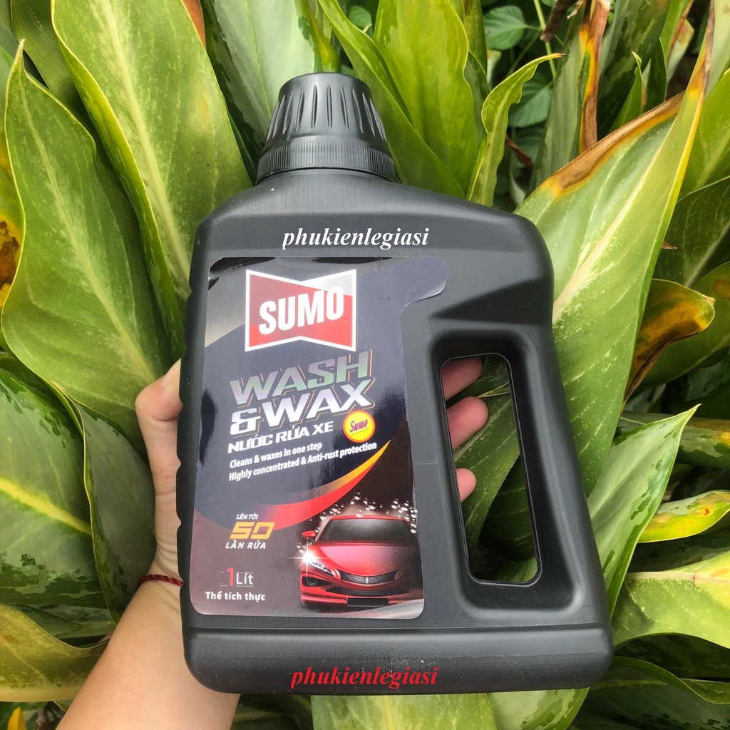 Xà Bông Xà Phòng Rửa Xe Sumo 1L WASH and WAX Wash &amp; Wax 1L
