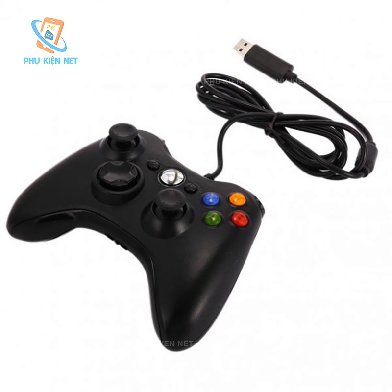 Tay Cầm Xbox 360 Controller Có Dây Chơi Game Cho PC  FO3  FO4  PS