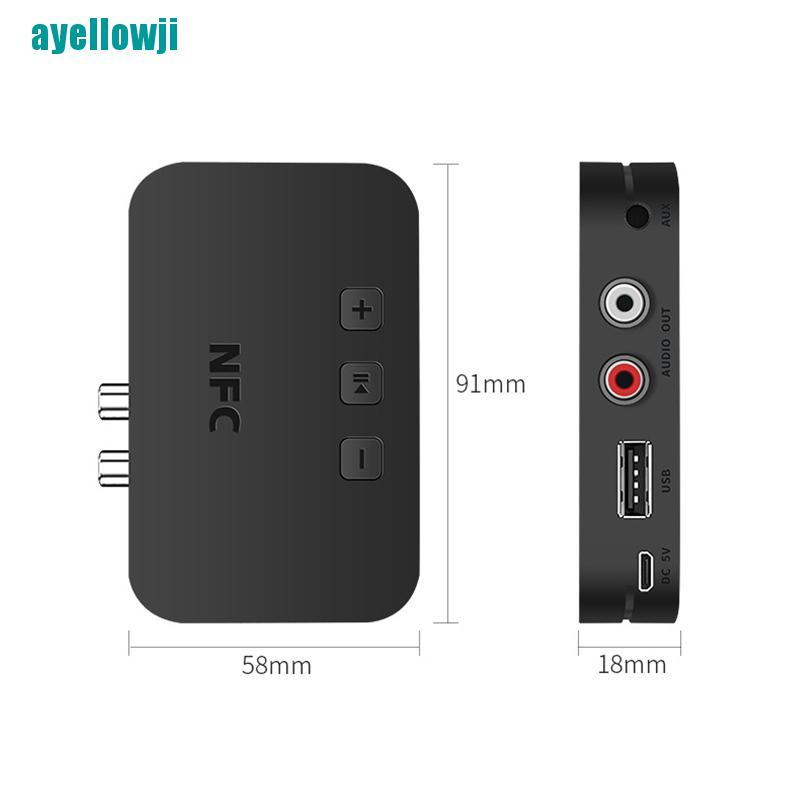 Thiết Bị Nhận Tín Hiệu Bluetooth 5.0 Không Dây Với Jack Rca 3.5 Aux