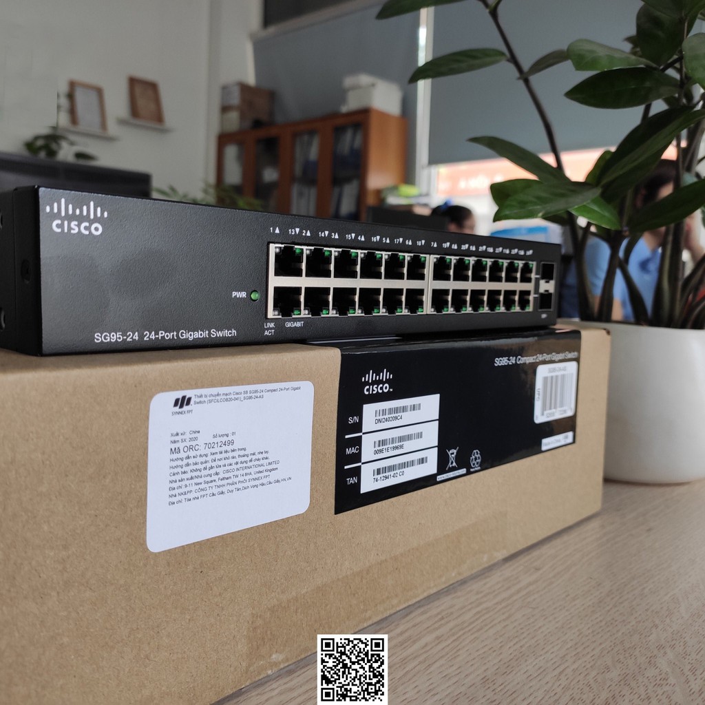 Thiết bị chuyển mạch Switch CISCO SG95-24 24-port tốc độ 1G mỗi port 1052