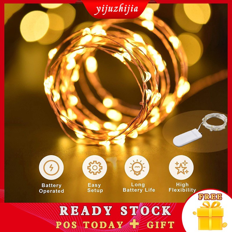 Dây Đèn Led Trang Trí 10 Bóng Cr2032