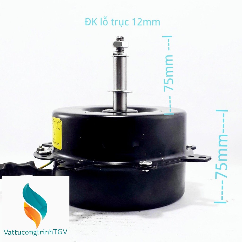 Bộ linh kiện động cơ quạt điều hòa hơi nước 120W- 3 tốc độ - ngược chiều -Motor sau cánh