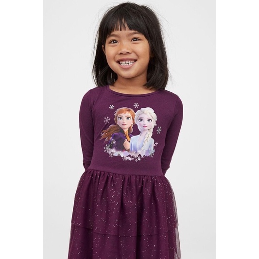 Váy Thu Tutu Bé Gái Elsa&amp;Anna HaM