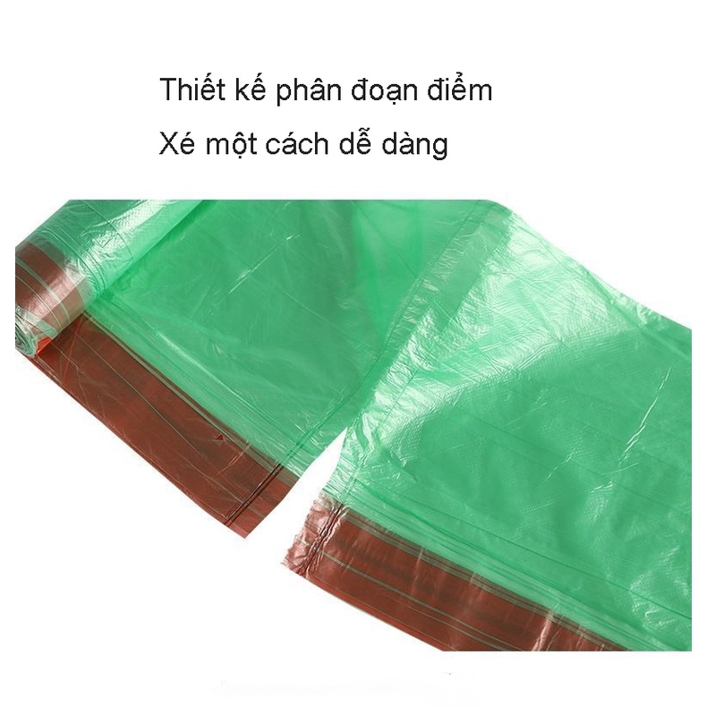 cuôn túi đựng rác có quai xách tiện lợi kích thước 45x50cm, bộ 5 cuộn, 15 túi/cuộn,Tiện Dụng Sạch Sẽ Thông Minh